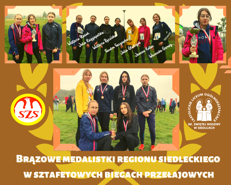 0b Brązowe medalistki regionu siedleckiego w sztafetowych biegach przełajowych